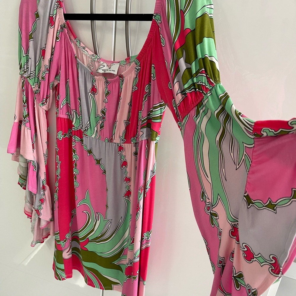 Vava by Joy Han Multicolor Patterned Dress